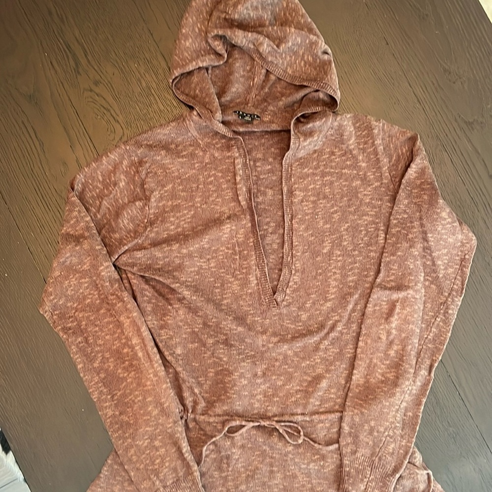 Theory Pull Over Hooded Sweater
